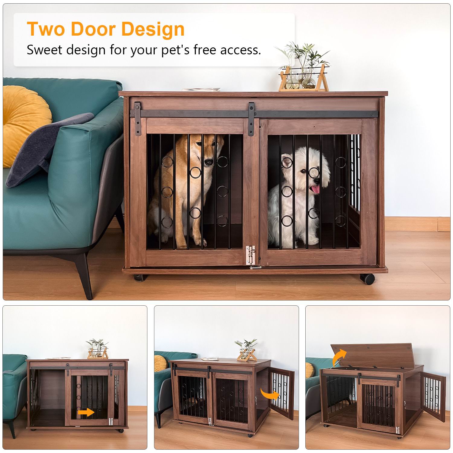Kandang Anjing Kayu Solid Dua  - Sustainable Living House ulasan dan harga