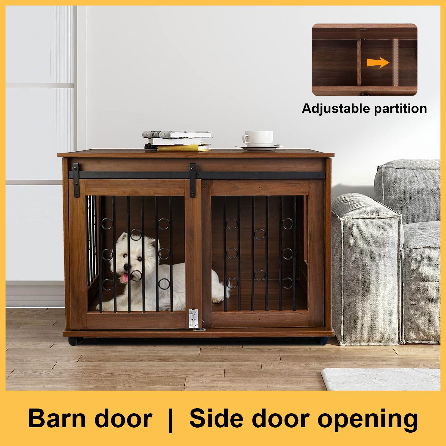 Kandang Anjing Kayu Solid Dua  - Sustainable Living House ulasan dan harga