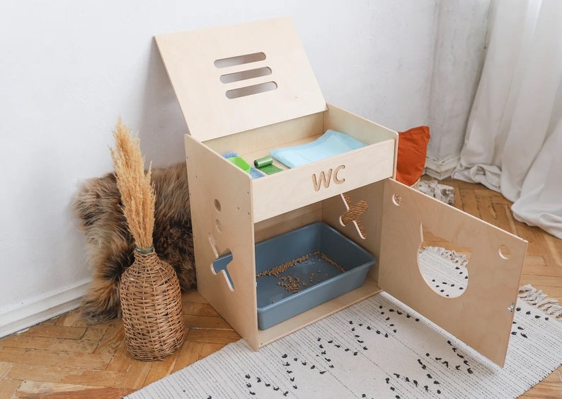 Kotak Kotoran Kucing dari Bamb - Sustainable Living House ulasan dan harga